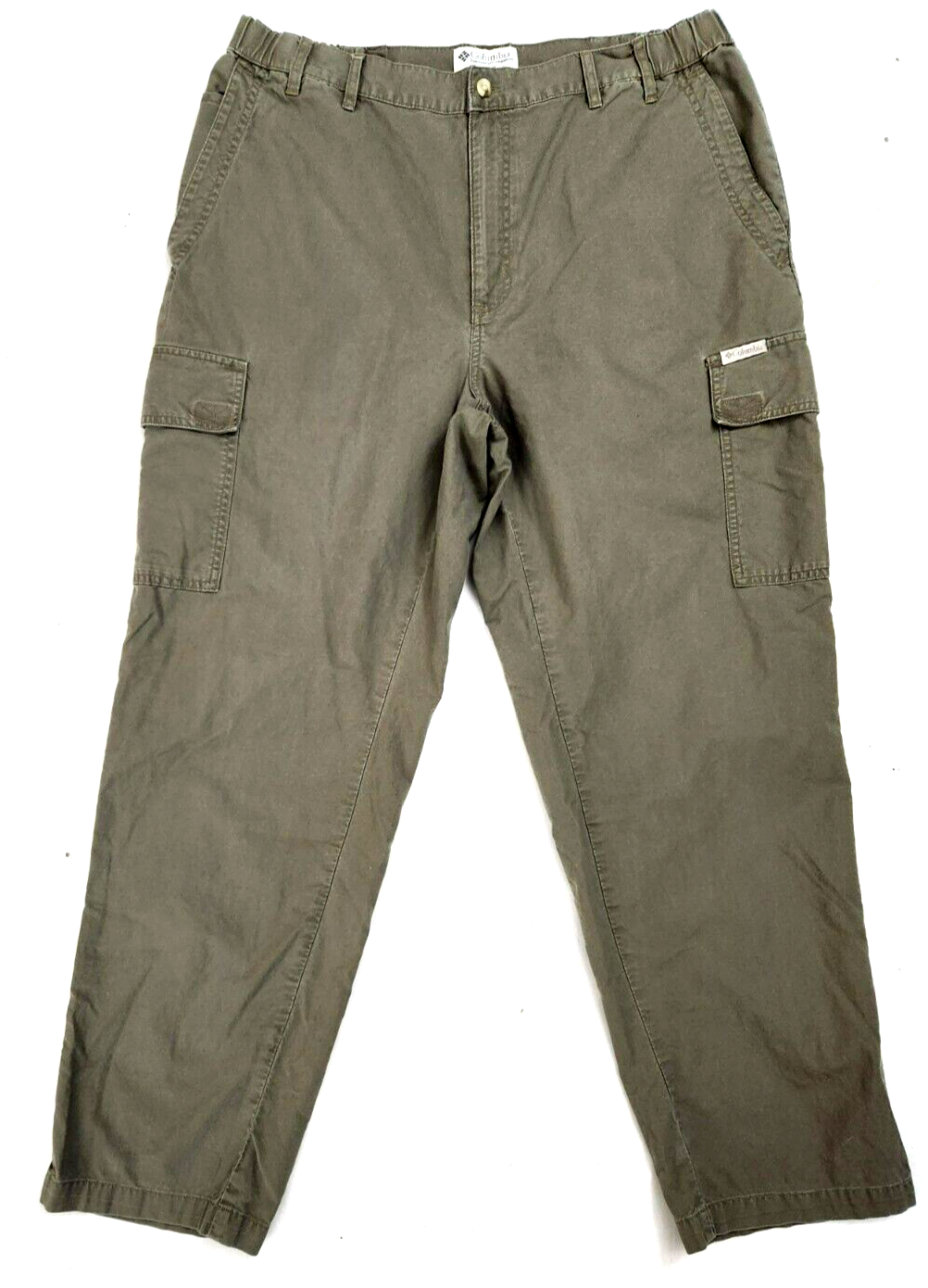 Columbia Cargo Pants Men's 36x32* Brown Regular Fit Hiking Khakis-image
