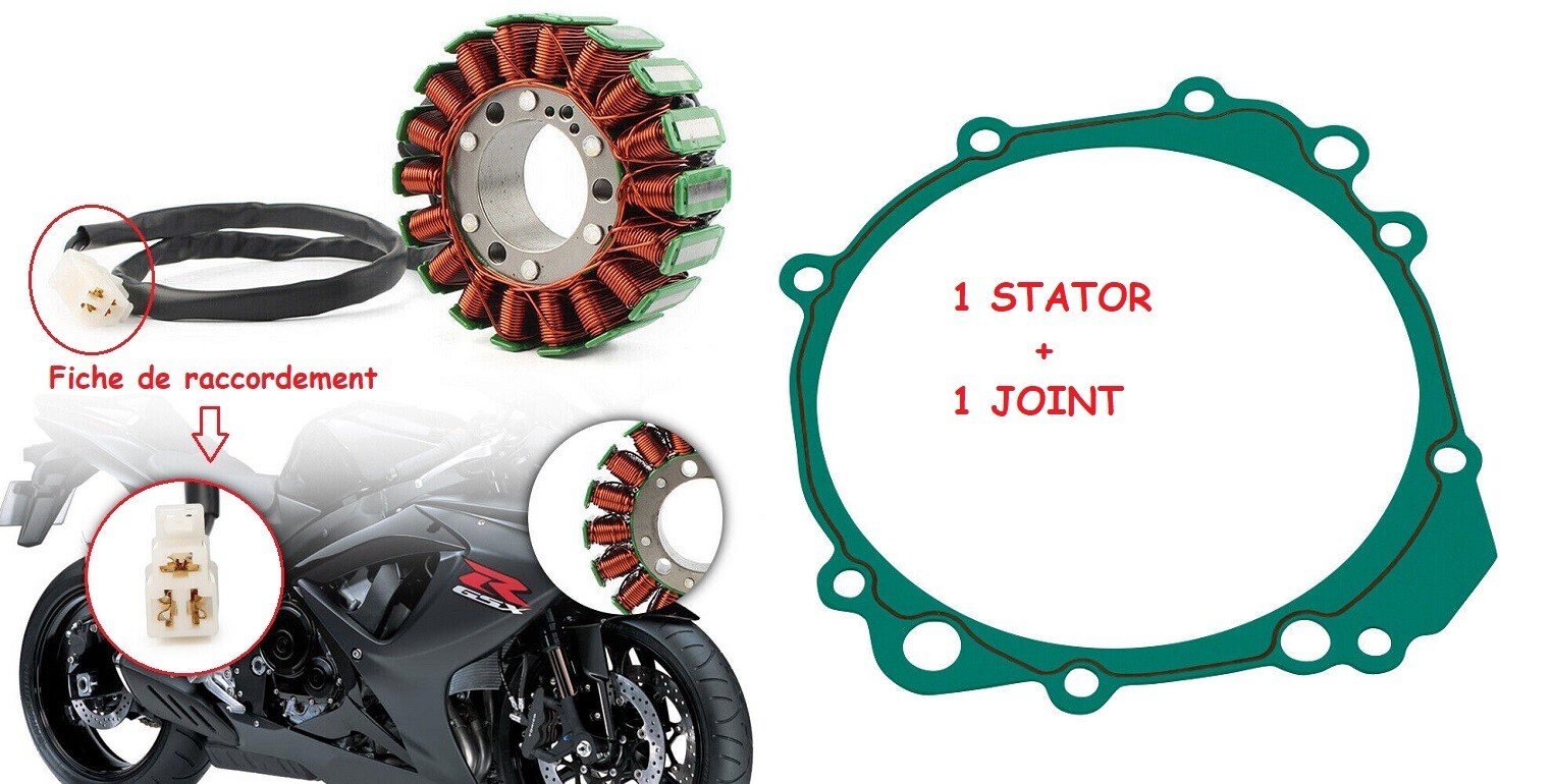 Stator alternateur neuf GSXR 600 résout les pannes de batterie de 1996-2000