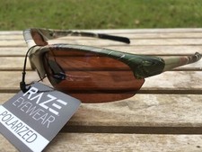 RAZE Eyewear Sunglasses S Wave HDP polarized brown lens camo 32931