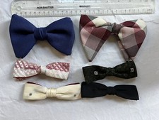 Fun Collection Of vintage bow ties , Metal Clip Closure 1950s-60s