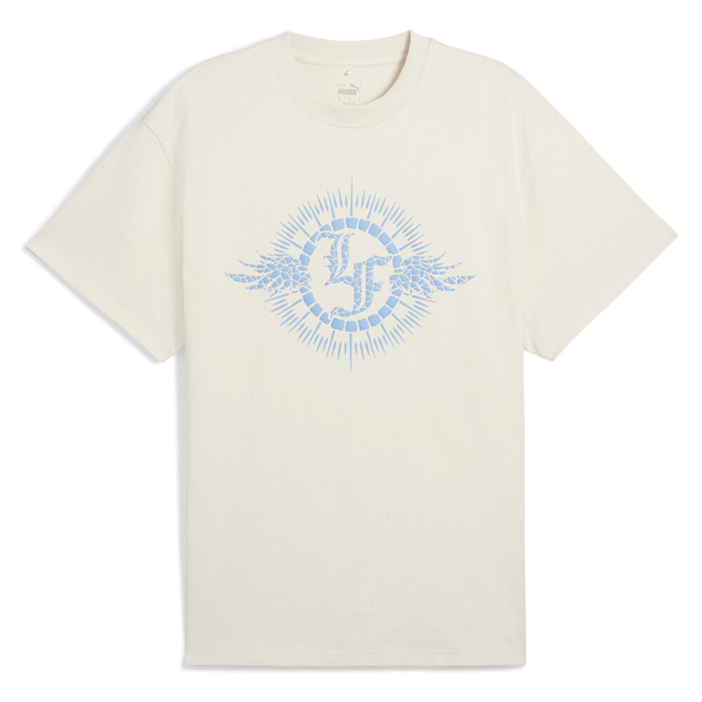 Футболка Puma Hoops X Lf Mosaic с круглым вырезом и коротким рукавом, мужские повседневные топы размера M, 6