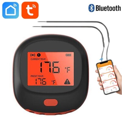 Termómetro Cocina WiFi Bluetooth BFOUR Impermeable Con 2 Sondas Para Horno, Barbacoa Y Asados