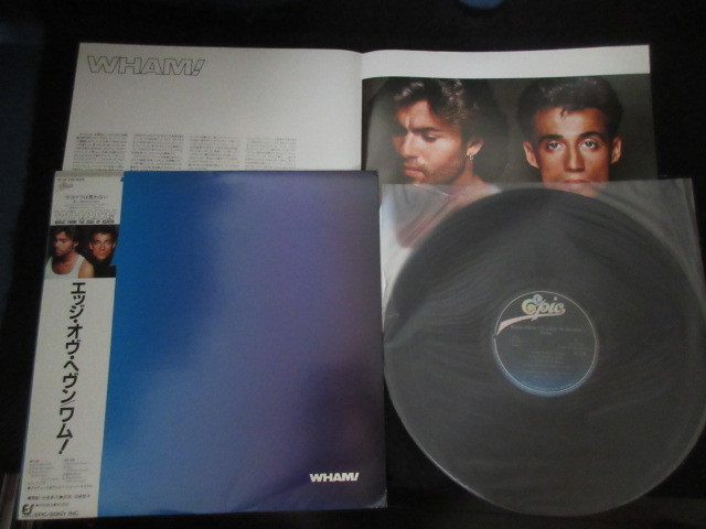LP/ワム！/エッジ・オヴ・ヘヴン　28・3P-750　帯付　h260w71 Wham Music from Edge of Heaven Japan Promo Vinyl LP OBI 28 3P 750