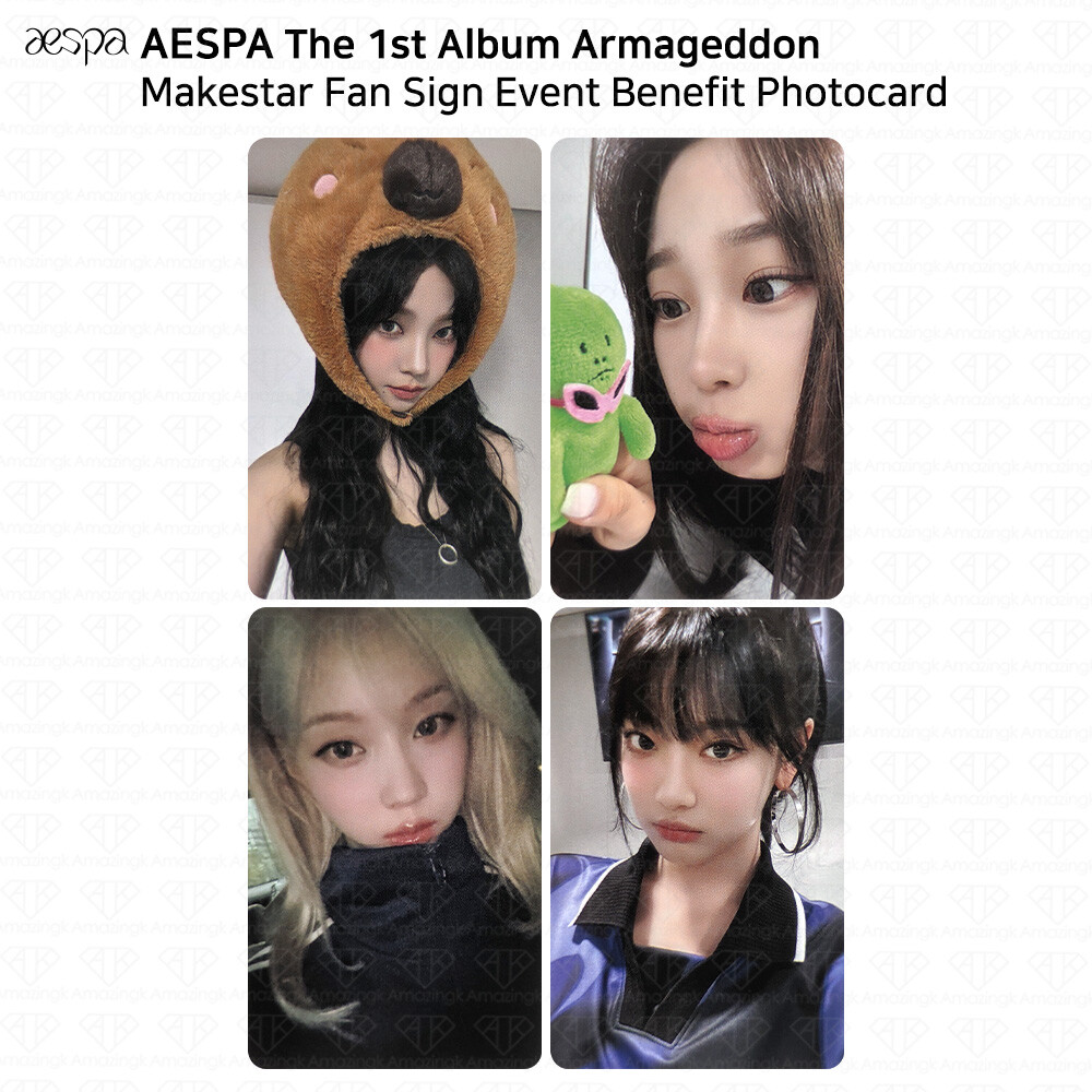 Aespa The 1st Album Armageddon Makestar Fan Sign Event Benefit