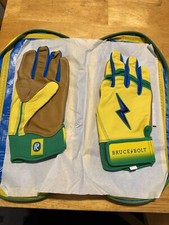 Bruce Bolt Coach Rac Batting Gloves Adult Small Short Cuff