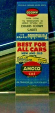 Vintage Matchbook Cover Z3 West Nanticoke Pennsylvania Amoco Gas Classic Car