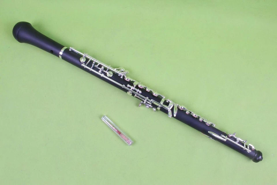 Yinfente Oboe C Llave Madera Ebonita Plateada 3ª Octava Izquierda F con Estuche Bolsa Foto 3 de 4