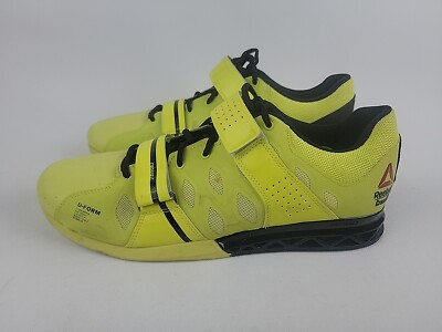 Reebok U-Form Lifter Plus CF74 Mens Athletic Training Shoes Size 13 Neon Black