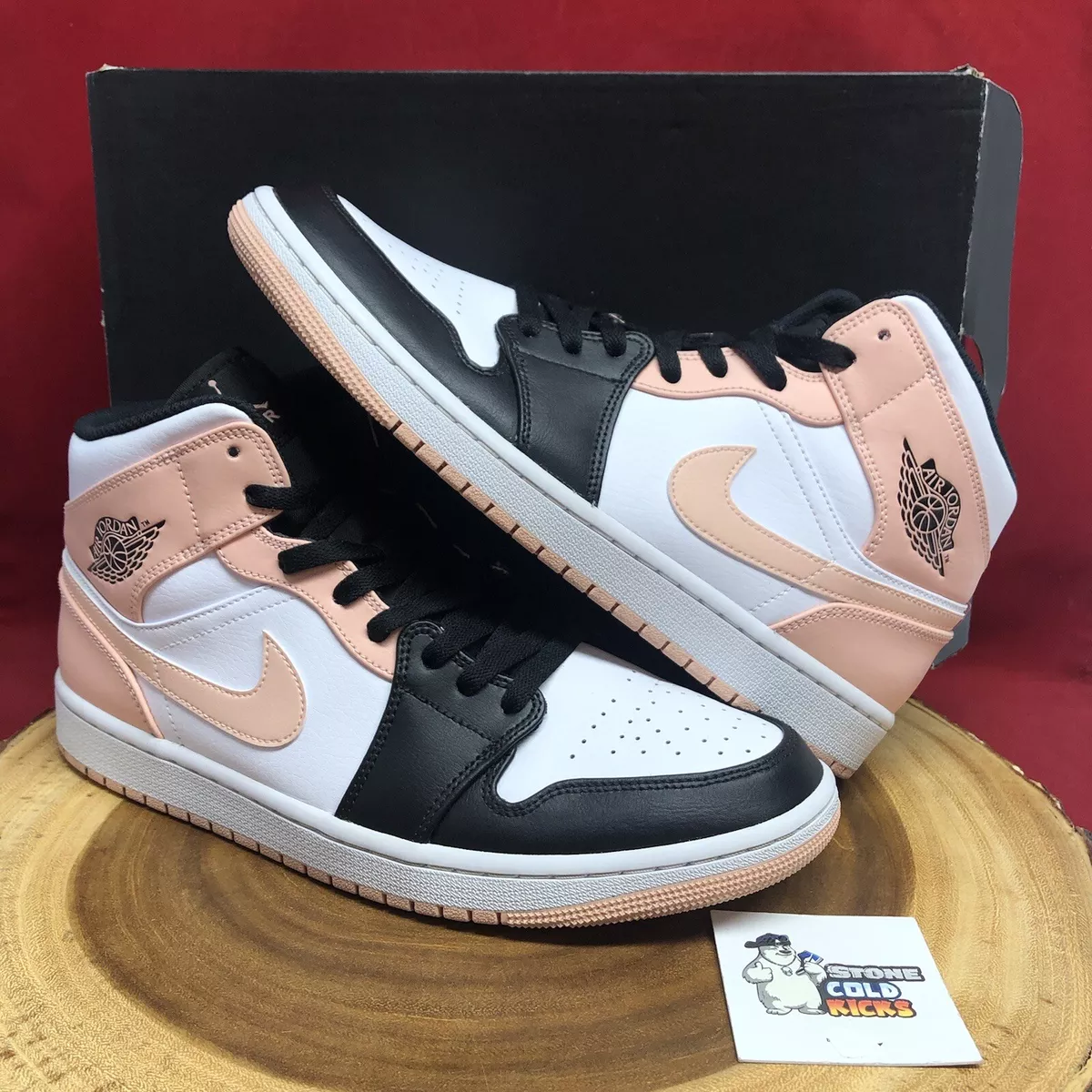 Nike Air Jordan 1 Mid Crimson Tint Size 10.5 554724-133 I III IV XII | eBay
