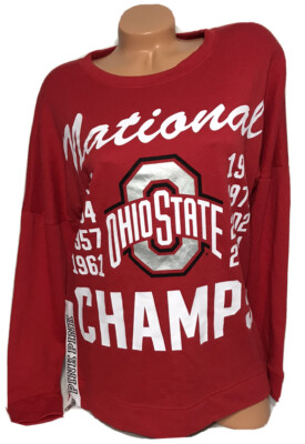 T-shirt Victoria's Secret Pink Ohio State Buckeye Nation – Scoopneck – Neuf étiquettes