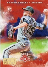 2017 Panini Diamond Kings Gold Artist's Proof #142 Braden Shipley (RC) 47/99