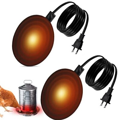 #ad Heated Chicken Waterer Poultry Drinker Heater Base Winter Deicer Heated US $12.99