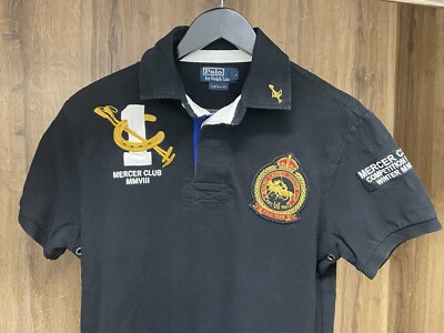 Polo by Ralph Lauren MERCER CLUB Größe M Custom Fit Farbe Schwarz  neuwertig 