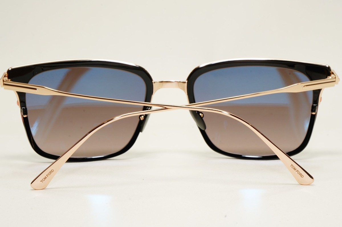 Tom Ford Black and Gold Sunglasses for Women-titanium Authentic Tom Ford Womens Black Gold Oversized Large  main image 2