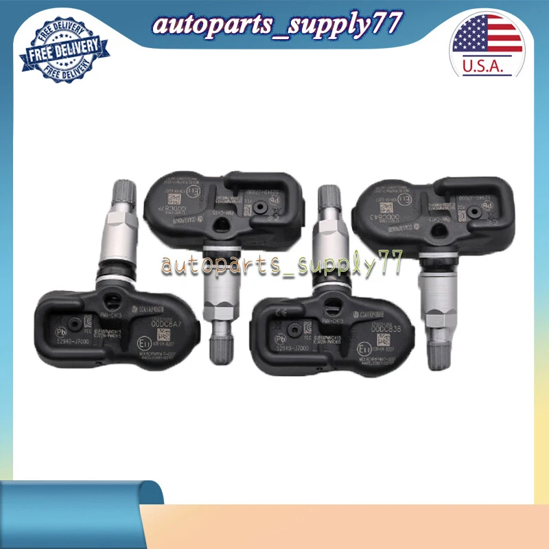 Válvula sensor de presión de neumáticos Tpms 4 piezas para 2019 2020 2021 2022 2023 Kia Forte EE. UU. Foto 2 de 4