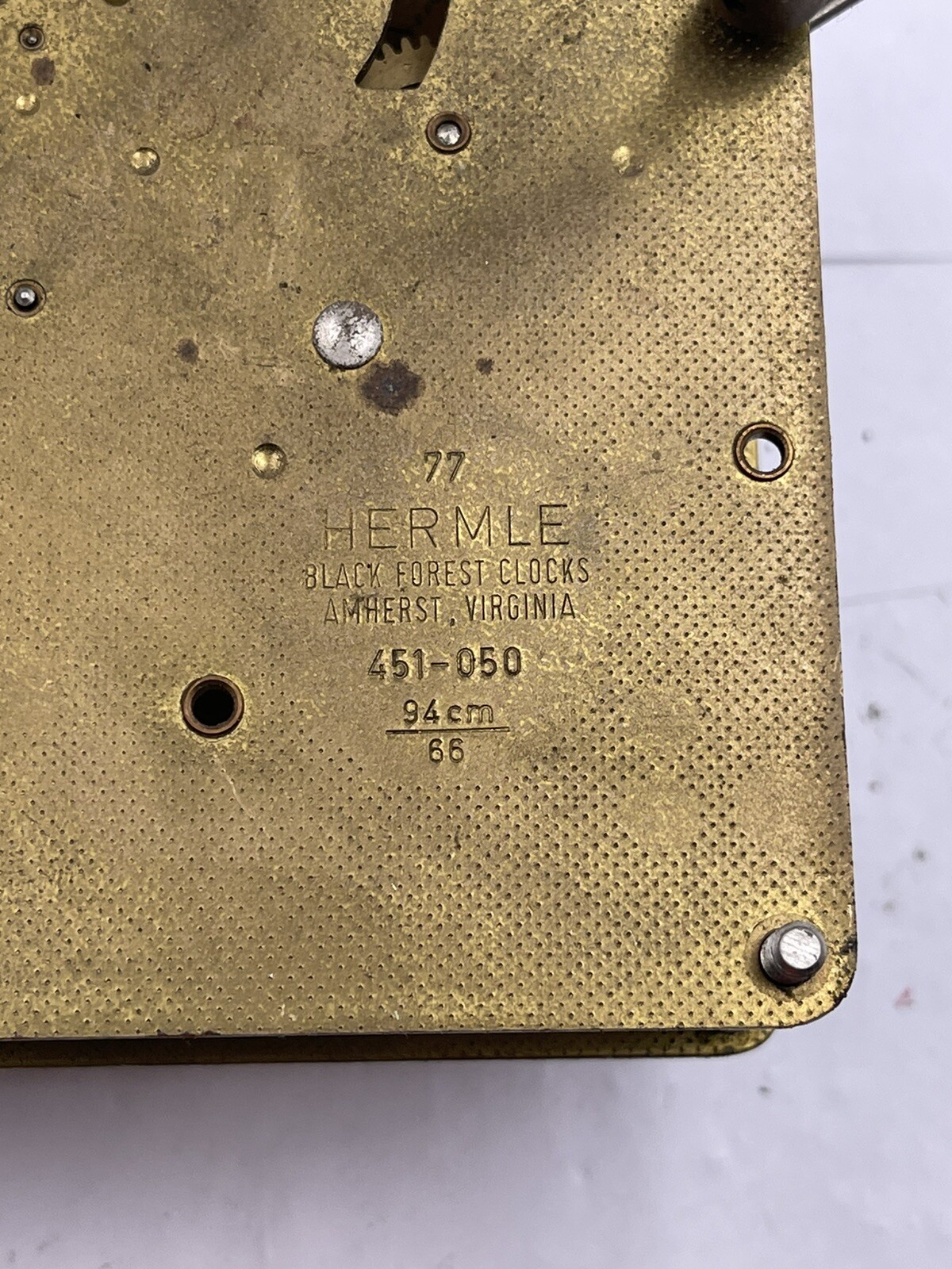 Used Clock Movement Hermle Black Forest Clock For Parts 451050 94cm eBay