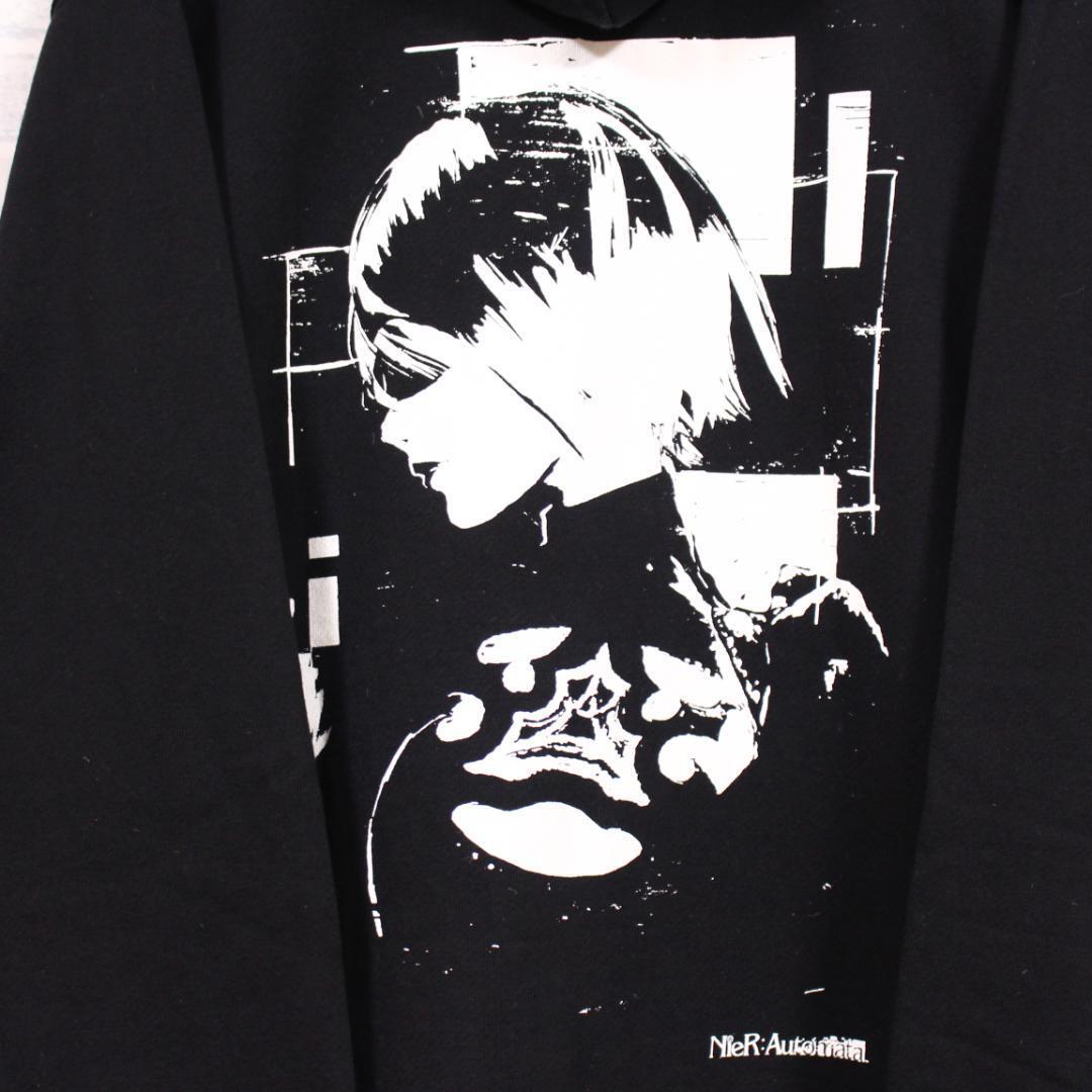 NieR Automata YoRHa 2B Official Designed Print Hoodie Black
