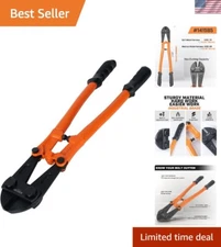 Versatile 24-Inch Bolt Cutter with Optimal Cutting Range - Heavy-Duty Steel Tool