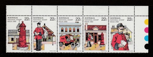 AUSTRALIA STAMP MIXTURE, 5 MNH, 83 Used Stamps