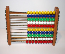VTG Kids Abacus Counting Adding Subtracting Math Homeschool Wood/Metal Multi