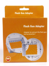 PRL) FLASH GUN ADAPTER FLEXMOUNT NIKON SB 600 800 OLYMPUS FL 36 36R PANASONIC