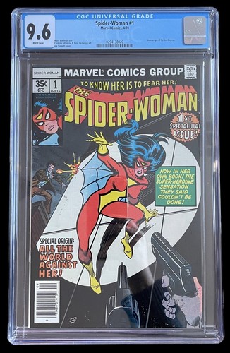 Spider-Woman #1 CGC 9.6 1978 W/PGS Marvel New Origin Of Spider Woman