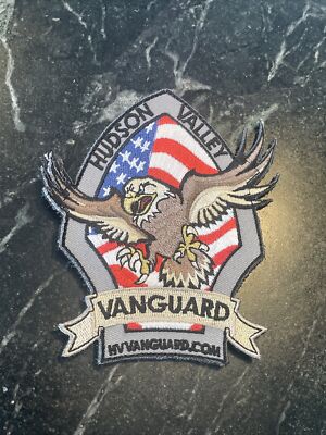 Hudson Valley Vanguard Airsoft Team Logo RARE Velkro Patch Military Eagle