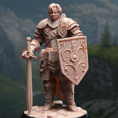 Arion Human Battle Master Fighter Rogue Barbarian Paladin Miniature | D&D DnD