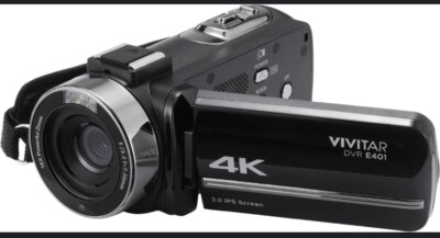 Vivitar 4K Ultra HD Digital Camcorder DVR E401 Black NIB MIB