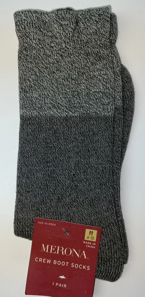 NUEVO CON ETIQUETAS 3 pares de calcetines Merona para mujer varios patrones negro gris tostado talla 4-10 Foto 4 de 4