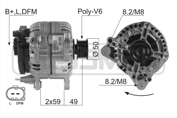 ERA Lichtmaschine Generator 90A 14V FüR VW Golf IV 1.4 16V 1.6 1.9 TDI 2.0 2.3-image
