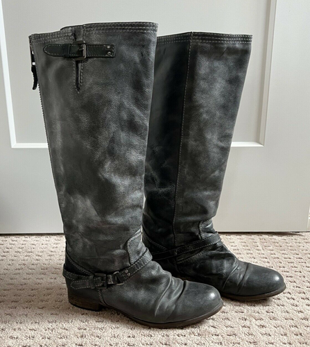 STEVE MADDEN Roady Black Gray Boots 