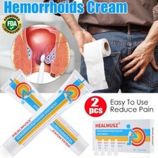 2Pcs Hemorrhoids Remove Ointment Herbal Cream Relief Piles Pain Reduce Itching