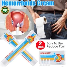 2Pcs Hemorrhoids Remove Ointment Herbal Cream Relief Piles Pain Reduce Itching