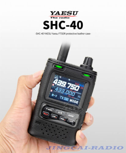 Original Yaesu SHC-40 Soft Leather Case Protect Bag for FT-5DR FT5DR Ham Radio - Afbeelding 1 van 6