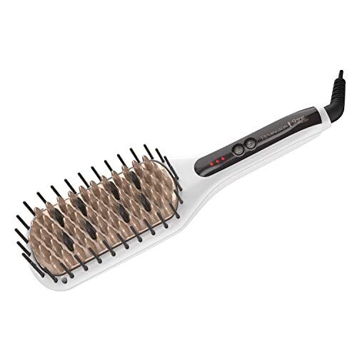 REMINGTON SHINE THERAPY HAIR STRAIGHTENER BRUSH CERAMIC HEAT SETTINGS - WHITE - Picture 4 of 5