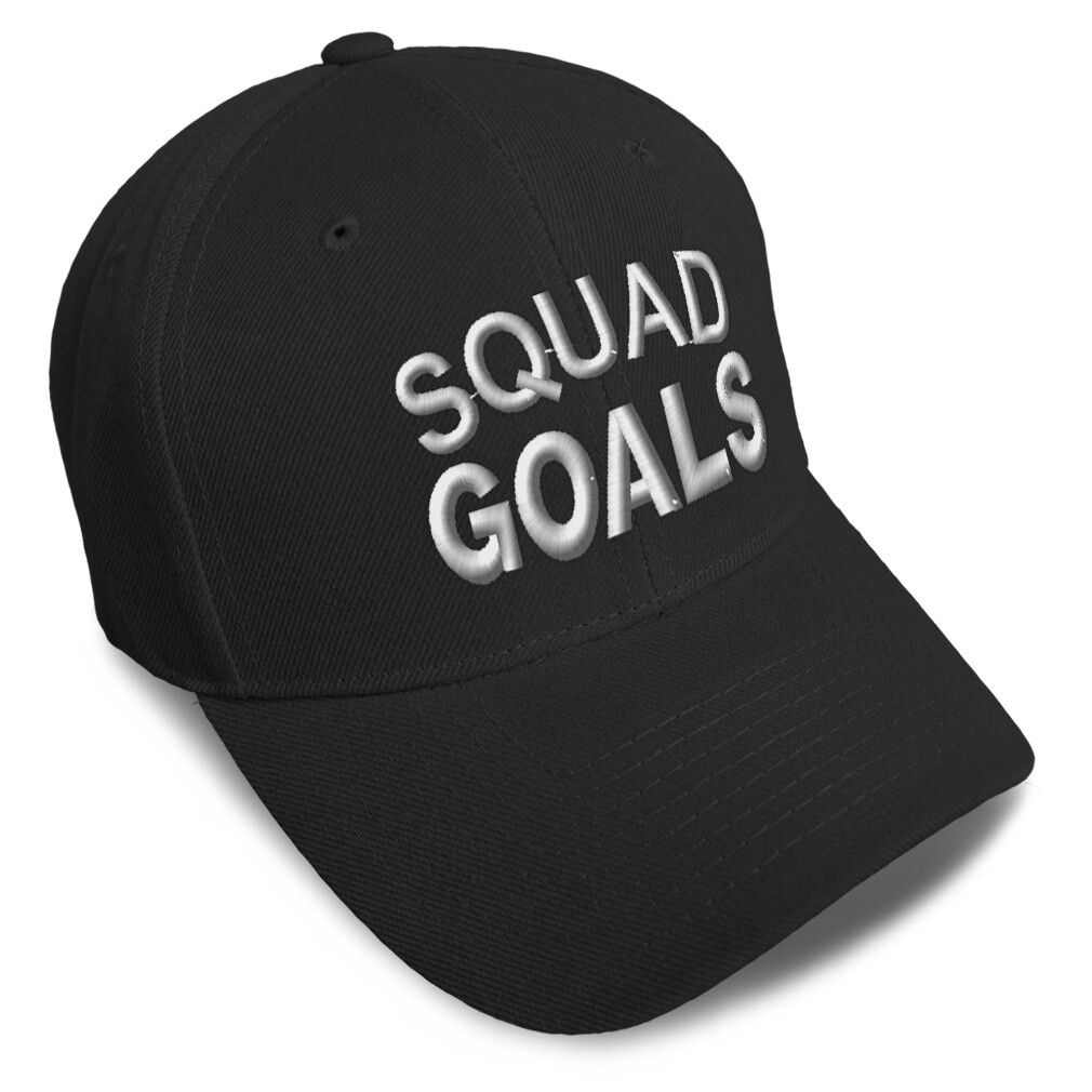 Squad Goals Baseball Cap Team Ambition Dad Hat for Men & Women One Size