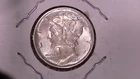 1941 MERCURY DIME  GEM BU  BRIGHT WHITE
