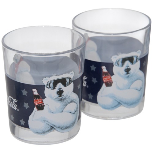 6 x Coca Cola Eisbär Sammelglas Glas Weihnachten Winter Gläser Jahr 1997 Vintage - Picture 3 of 9