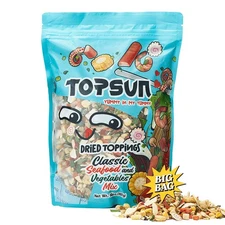 Seafood Ramen Toppings Mix 14oz - 11 Ingredients, Goji Superfood, Non-GMO, Low S