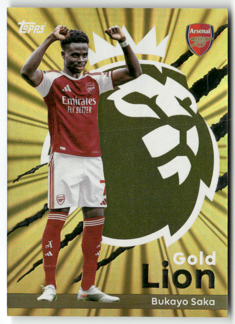 2025-26 Topps Premier League - Gold Lion Bukayo Saka #GL 1 for