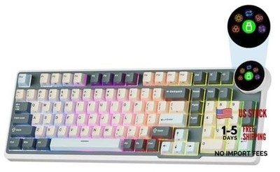 N99 Wireless Mechanical Keyboard Full Size, Tactile Beige Switch Clay Green