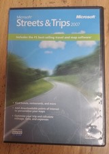 2007 Microsoft Street  Trips Maps Mapping Windows PC DVD-ROM Software Disc