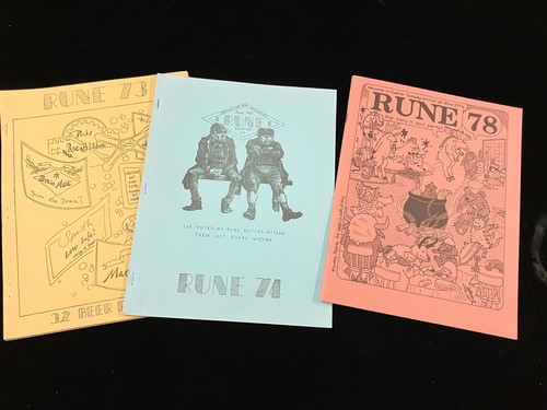 3 RUNE SCIENCE FICTION FANZINES #73, 74 ,78 ( 1986 & 1988) Teddy Harvey ...