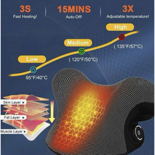 Cordless Heated Neck Stretcher Device   Rechargeable NTC Temperature Control, De