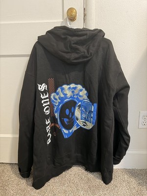 Tell 2XL Black Full Zip Hoodie Men's