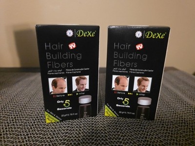 Dexe Hair Building Fibers, Classical Pack, NO.1 Black, Pack Of 2