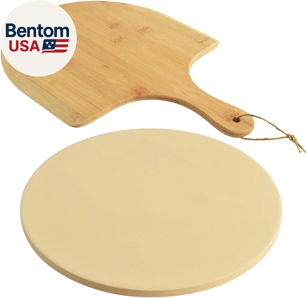 Pizza Stone Set, Heavy Duty round Cordierite Baking Stone for Bread, Pizza, Ther
Opens in a new wind