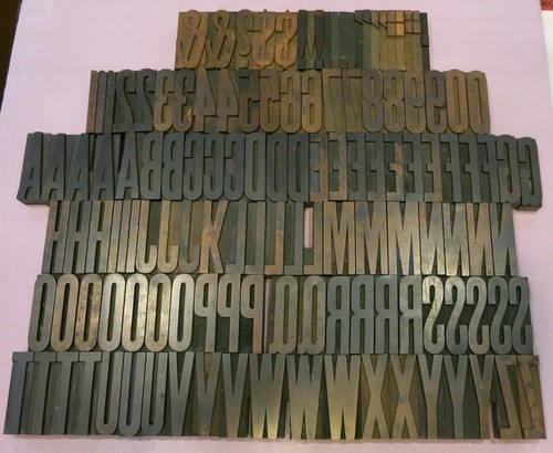 Hamilton No 81, Class L 20-Line Condensed Gothic Wooden Letterpress Type