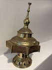 Vintage Brass Greek Incense Burner with lid — photo 2